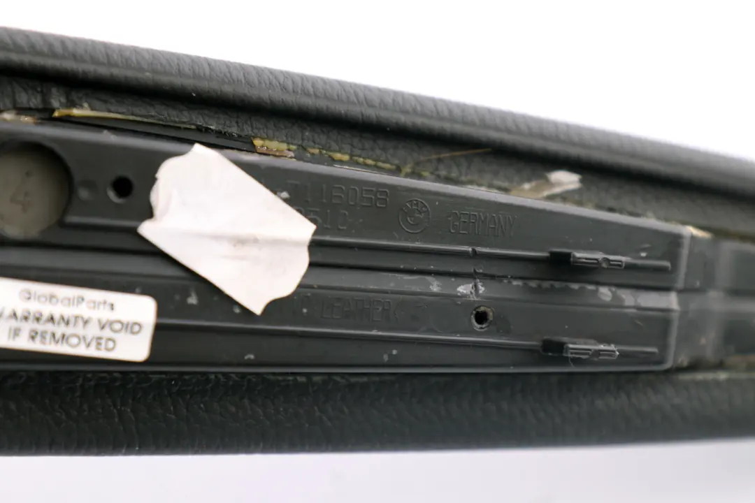 BMW 6 Series E63 E64 Soft Armrest Door Trim Panel Front Right Basaltgrau Grey - SKU 7116058 - Part number 7116058