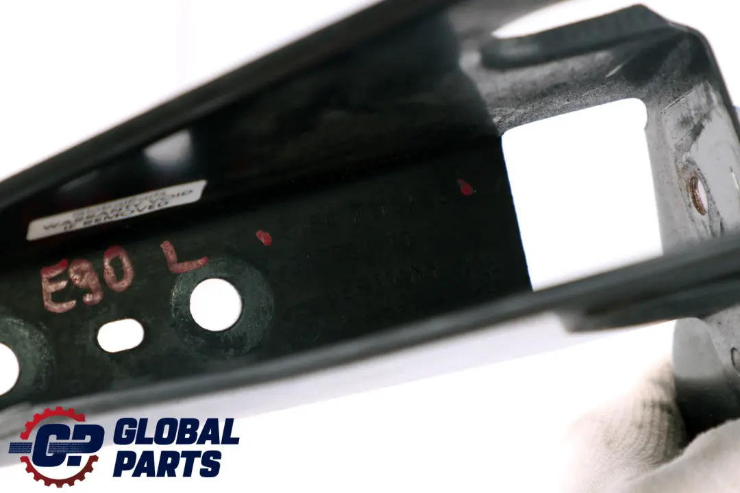 Bonnet lock latch catch mount plate left N/S BMW 3 Series E90 E91 E92 - SKU 7116705 - Part number 51647116705