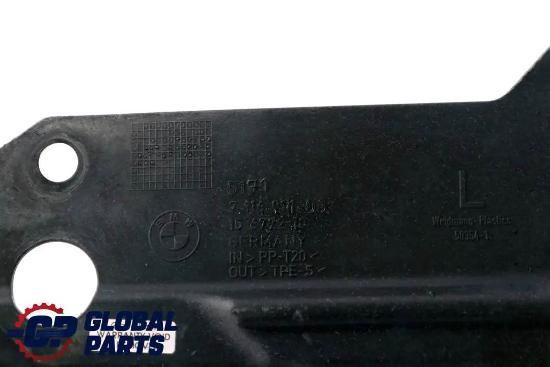 BMW 3 Series E90 E91 Extension Underbody Paneling Left N/S - SKU 7116911 - Part number 7116911