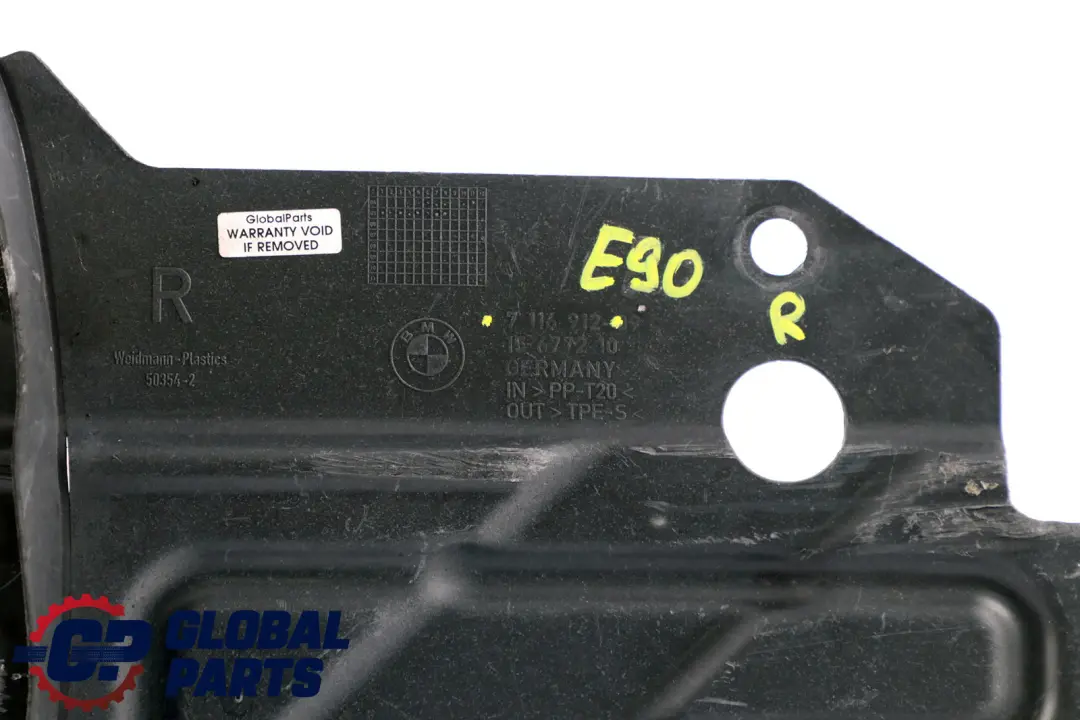 BMW E90 E91 Extension del Panel Derecho del Chasis - SKU 7116912 - Número de pieza 7116912