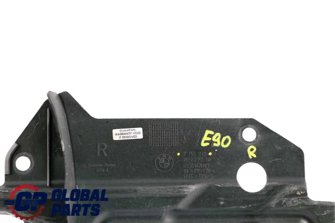 BMW E90 E90N E91 E91N Verlängerung Unterbodenverkleidung rechts - SKU 7116912 - Teilenummer 7116912