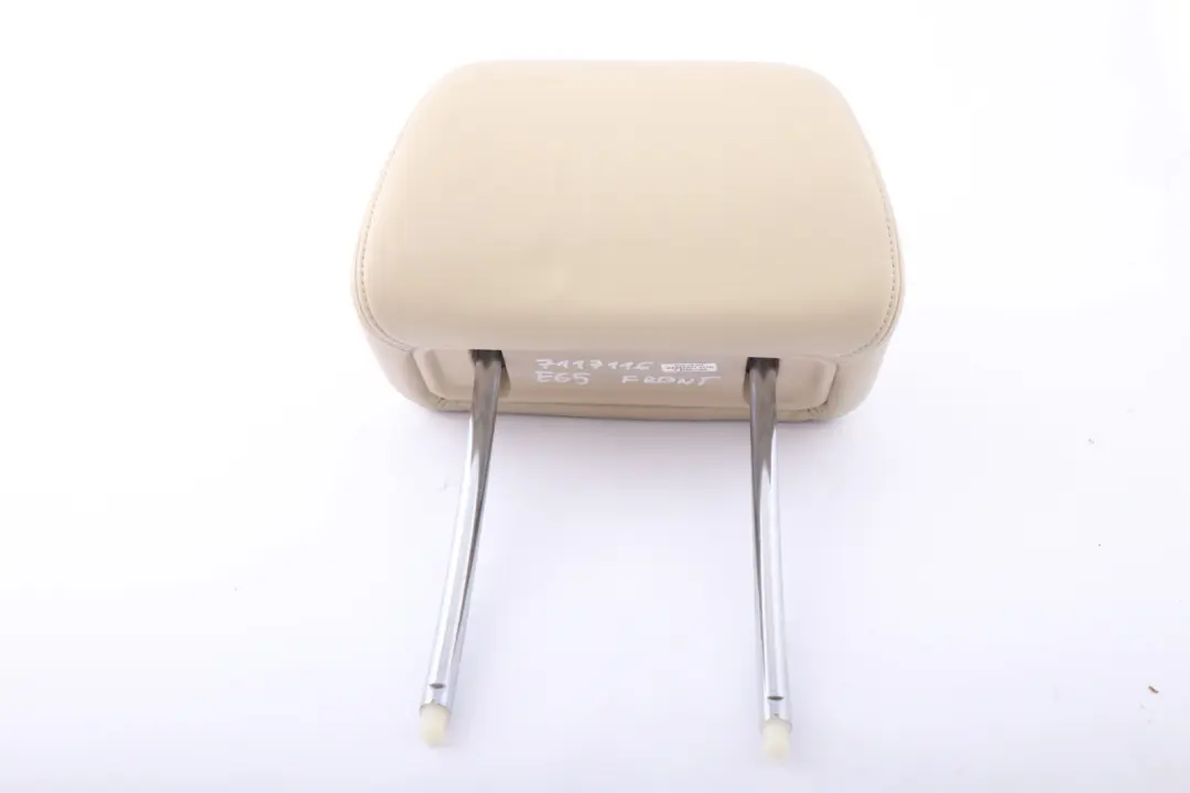 Siège Avant Gauche Droit Appuie-Tête En Cuir Crème Beige pour BMW E65 à propos du numéro de pièce 7117116 BMW E65 Siège Avant Gauche Droit Appuie-Tête En Cuir Crème Beige - SKU 7117116 - Numéro de pièce 7117116