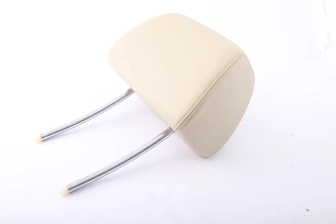 BMW Seria 7 E65 Fotel Przedni Lewy Prawy Zagłówek Skórzany Kremowy Beż - SKU 7117116 - Numer Części 7117116