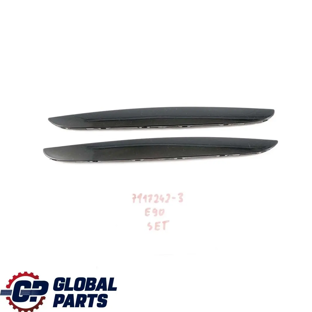 Abdeckung Motorhaube BMW E90 E91 Satz Links Rechts Kühlergrill Schwarz 7117242