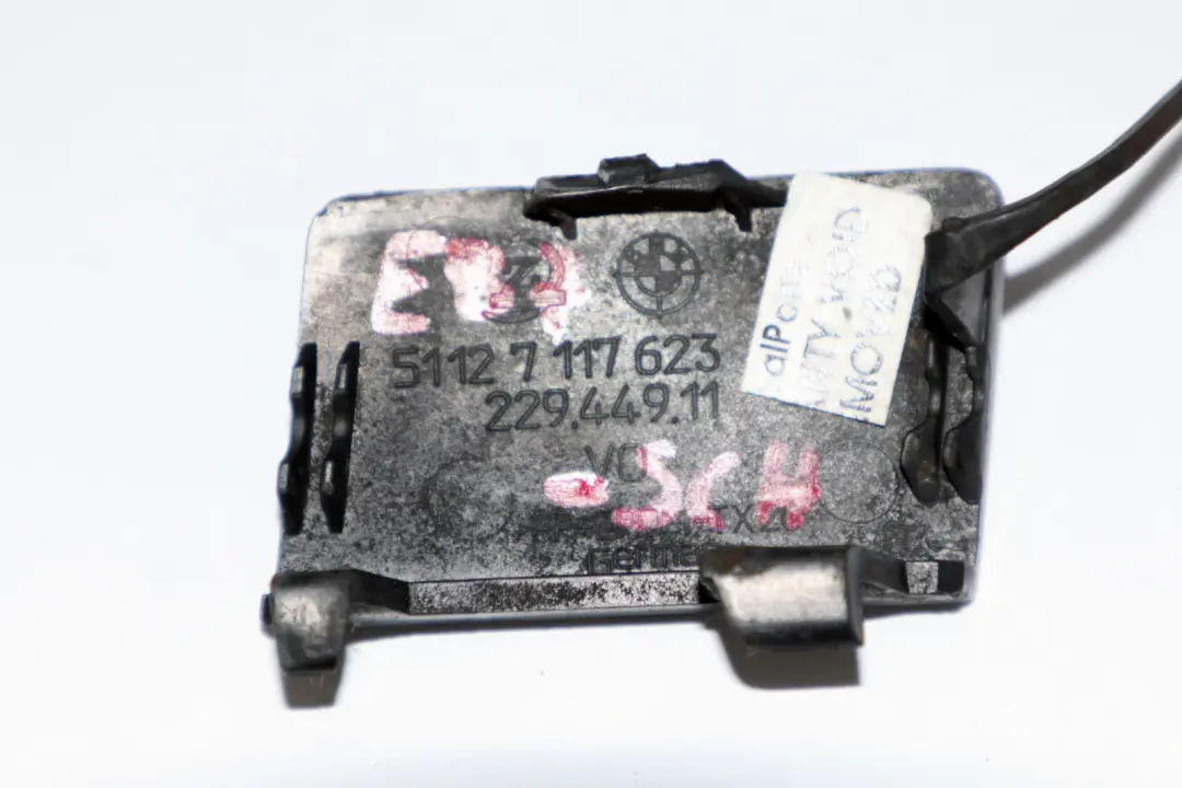 Flap Towing Eye Front Bumper Schwarz 2 Black to BMW 1 Series E87 with Part number 7117623 BMW 1 Series E87 Flap Towing Eye Front Bumper Schwarz 2 Black - SKU 7117623-SCH - Part number 7117623