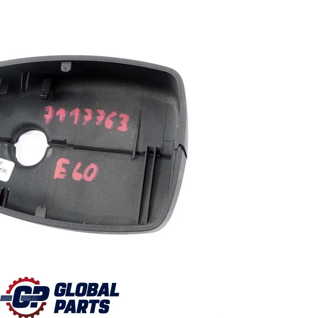 Juego De Cubiertas Espejo Placa Base Negro para BMW E60 E61 E65 con número de pieza 7117763 BMW E60 E61 E65 Juego De Cubiertas Espejo Placa Base Negro - SKU 7117763 - Número de pieza 7117763