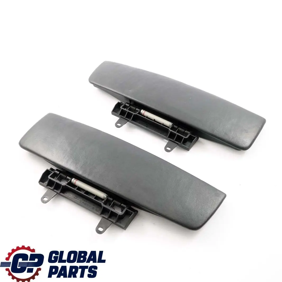 BMW E65 E66 Set Coperchio Bracciolo Centrale Anteriore Pelle Nero - SKU 7118093 - Numero di parte 7118093