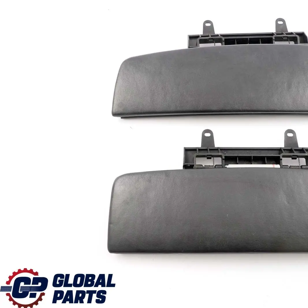 BMW 7 er E65 E66 Set Abdeckung Mittelarmlehne Vorne Leder Schwarz - SKU 7118093 - Teilenummer 7118093