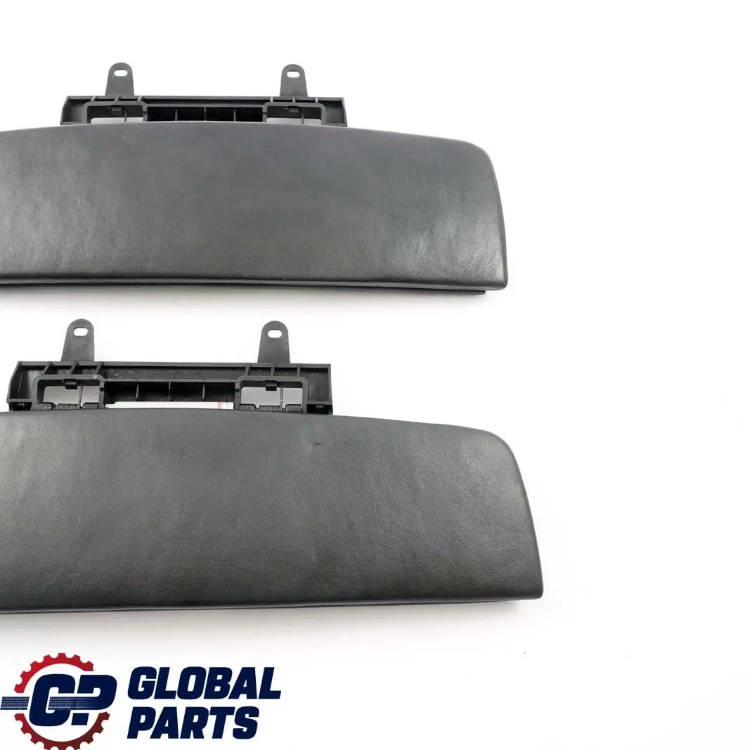 BMW 7 er E65 E66 Set Abdeckung Mittelarmlehne Vorne Leder Schwarz - SKU 7118093 - Teilenummer 7118093