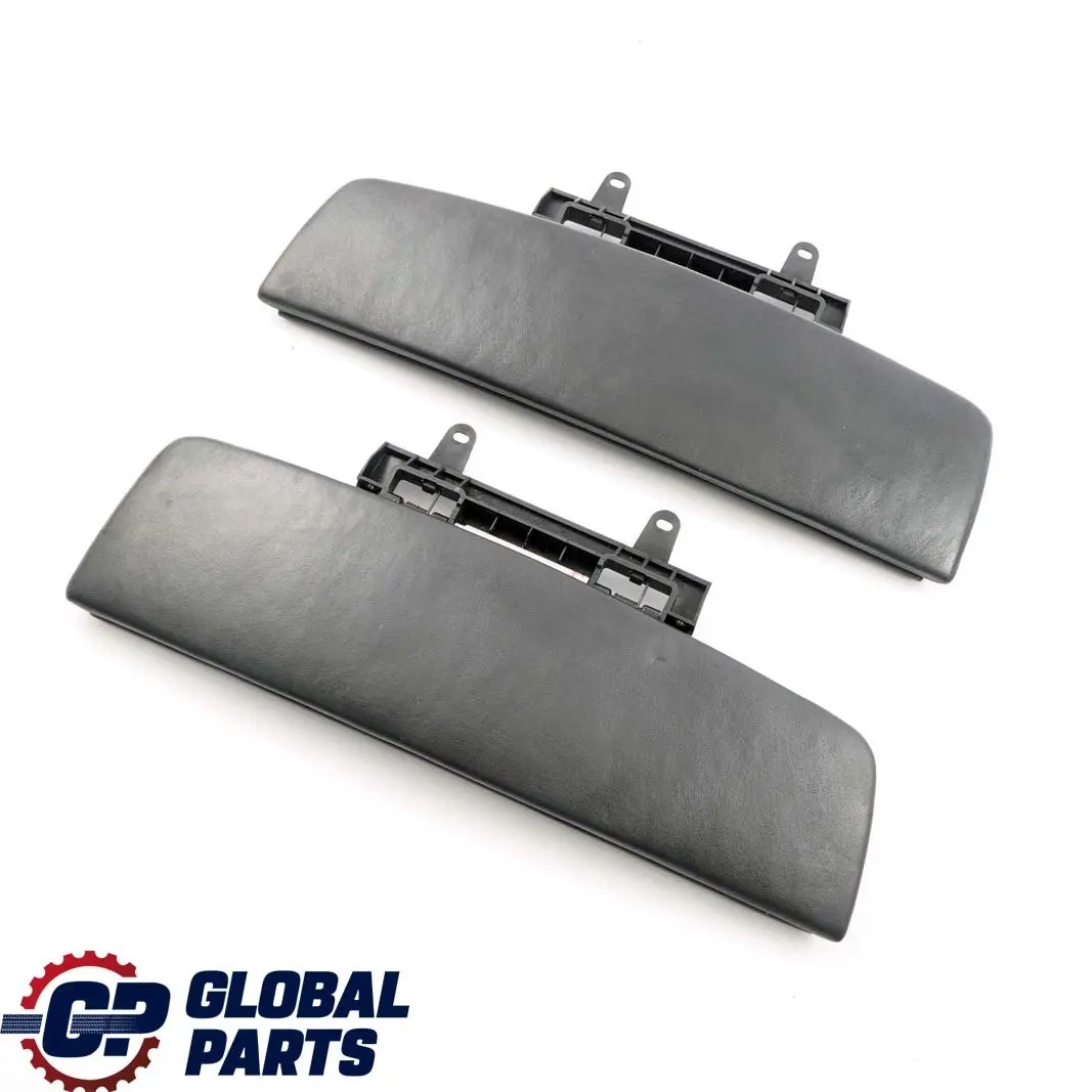 BMW 7 er E65 E66 Set Abdeckung Mittelarmlehne Vorne Leder Schwarz - SKU 7118093 - Teilenummer 7118093