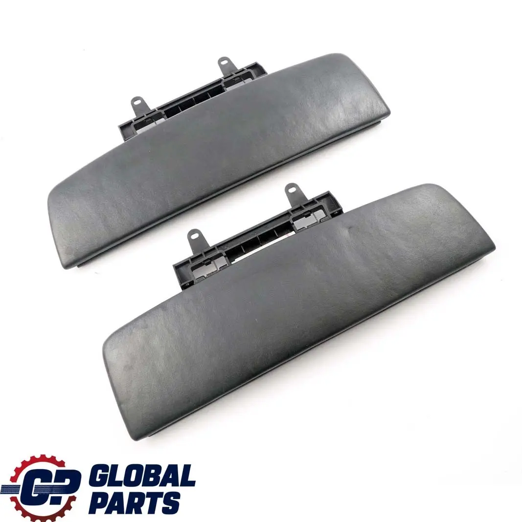 BMW 7 er E65 E66 Set Abdeckung Mittelarmlehne Vorne Leder Schwarz - SKU 7118093 - Teilenummer 7118093