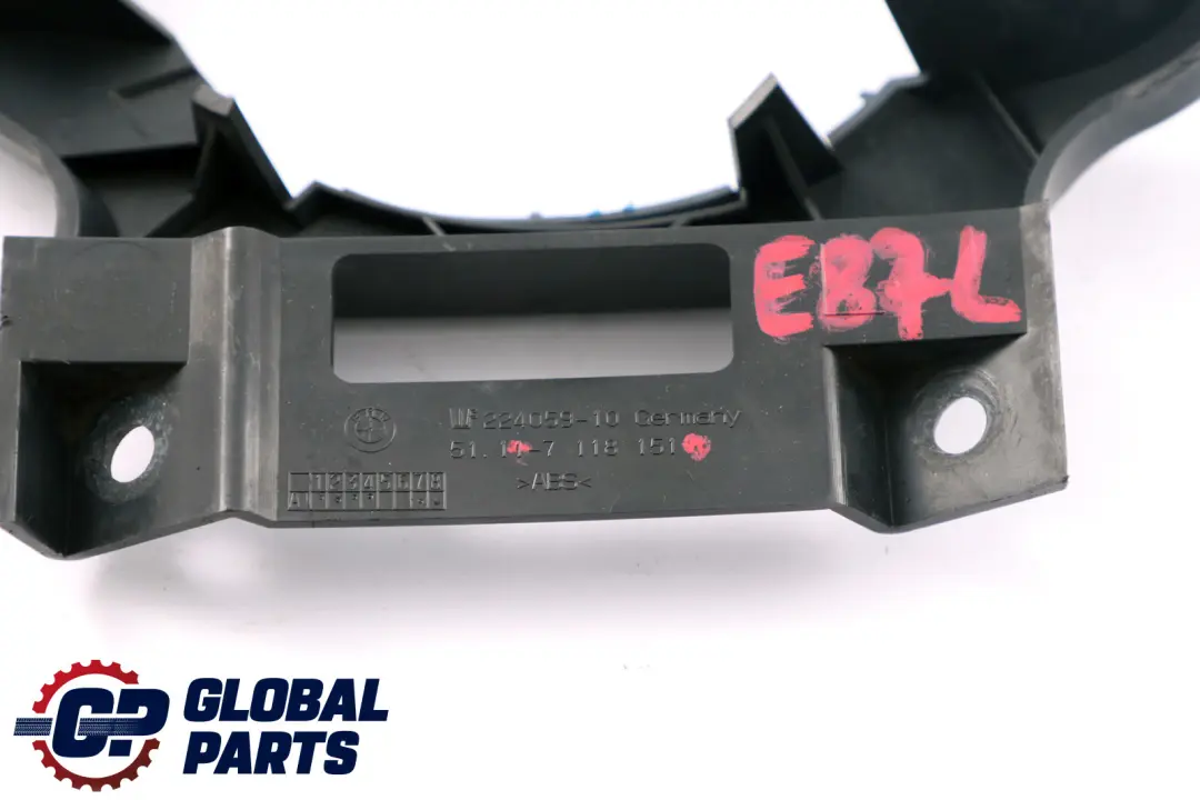 Bracket Fog Lamp Left N/S to BMW E81 E87 E87N LCI with Part number 7118151 BMW E81 E87 E87N LCI Bracket Fog Lamp Left N/S - SKU 7118151 - Part number 7118151