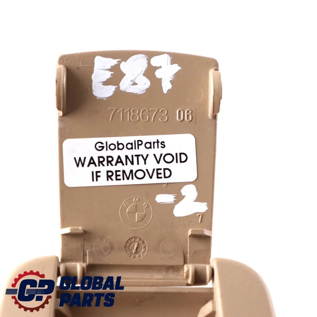  Isofix Abdeckung BMW E81 E82 E87 LCI Rück Sitz Verkleidung Beige - SKU 7118673-2 - Teilenummer 7118673