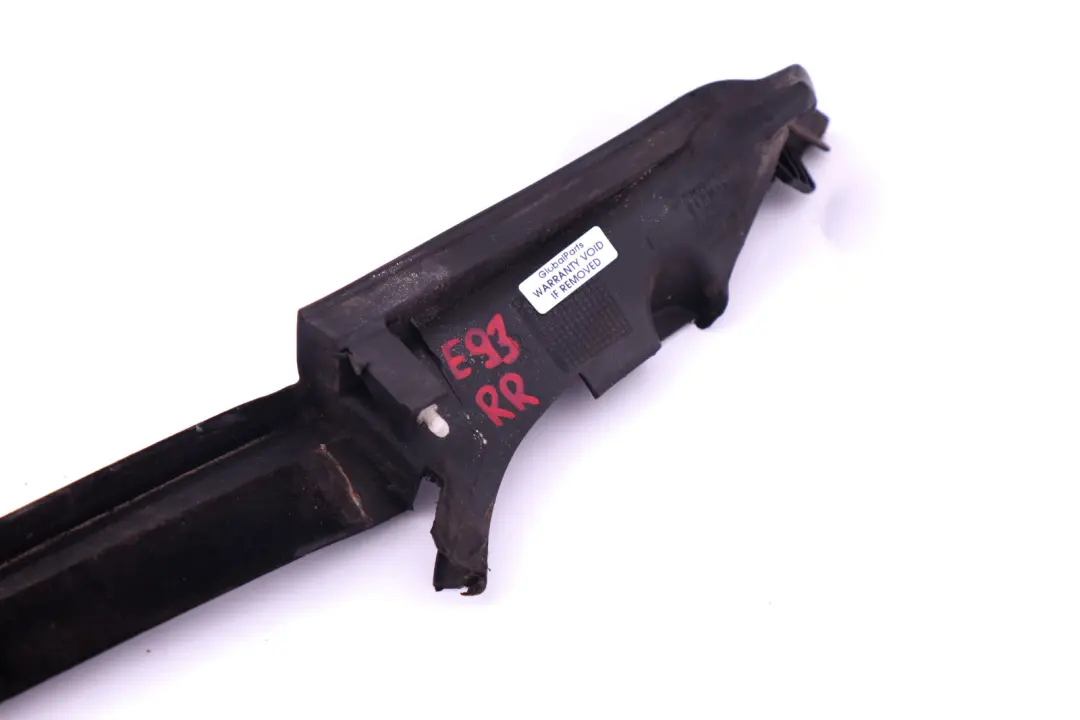 E93N LCI Acabado Ventana Lateral Negra Trasera Derecha para BMW E93 con número de pieza 7119098 BMW E93 E93N LCI Acabado Ventana Lateral Negra Trasera Derecha - SKU 7119098 - Número de pieza 7119098