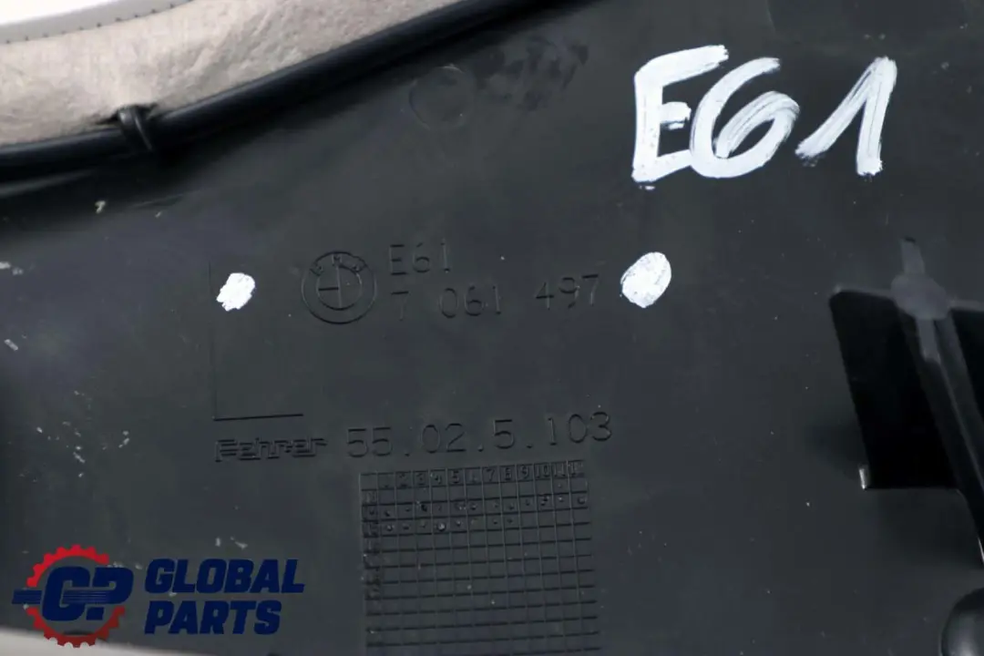 Side Finisher Rear Seat Left N/S Grey Leather to BMW 5 Series E61 Touring with Part number 7119125 BMW 5 Series E61 Touring Side Finisher Rear Seat Left N/S Grey Leather - SKU 7119125 - Part number 7119125