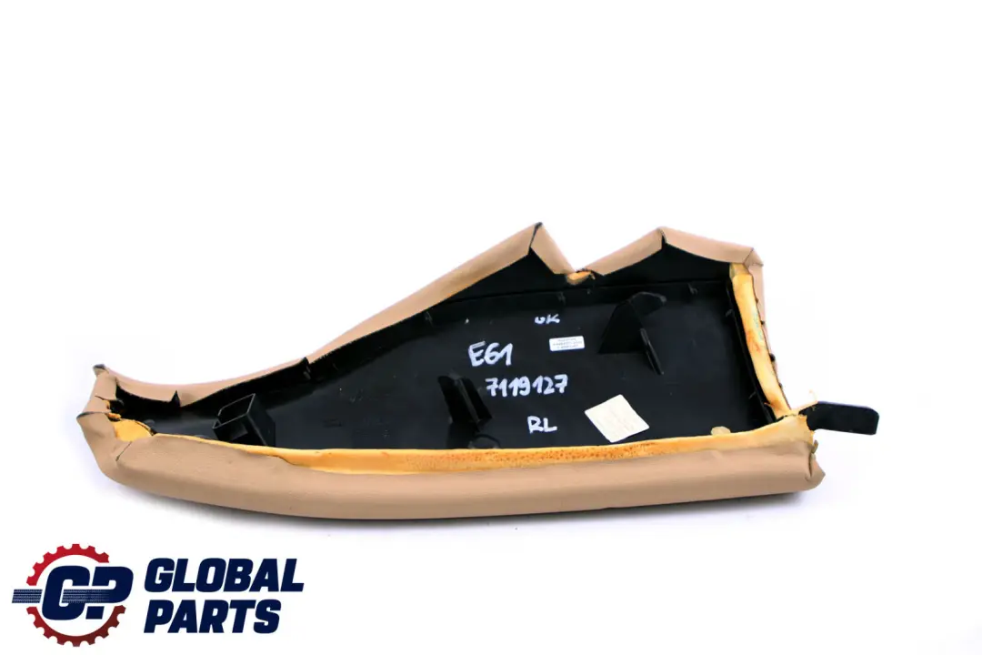 BMW 5 Series E61 Side Finisher Corner Beige Leather Rear Seat Left N/S - SKU 7119127 - Part number 7119127