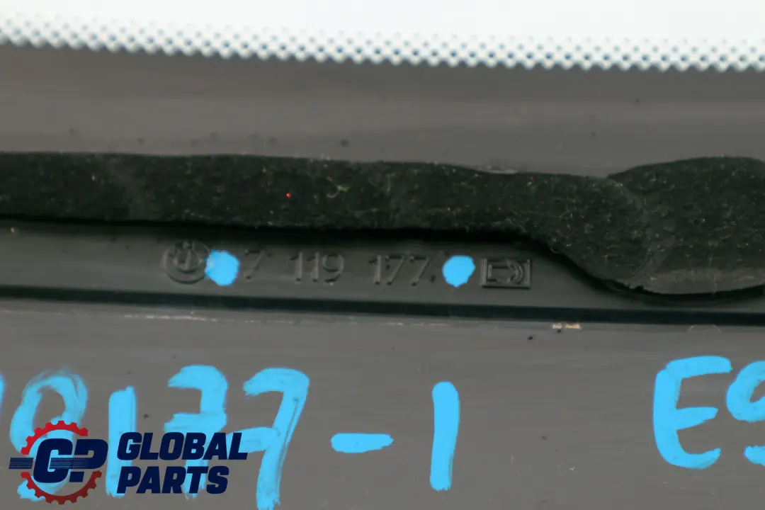 Hinter Tür Seiten Fenster Glas Grün AS2 Schwarz Trim Links für BMW E92 mit Teilenummer 7119177 BMW E92 Hinter Tür Seiten Fenster Glas Grün AS2 Schwarz Trim Links - SKU 7119177-1 - Teilenummer 7119177