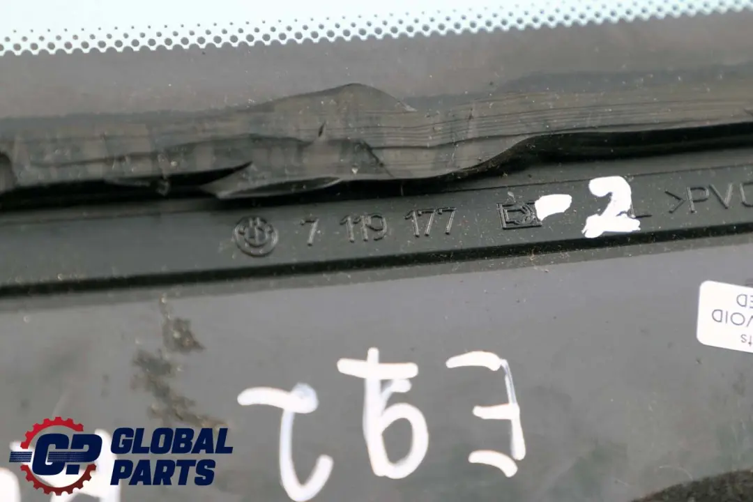BMW E92 Szyba Boczna Lewa Tylna Lewy Tył - SKU 7119177-2 - Numer Części 7119177