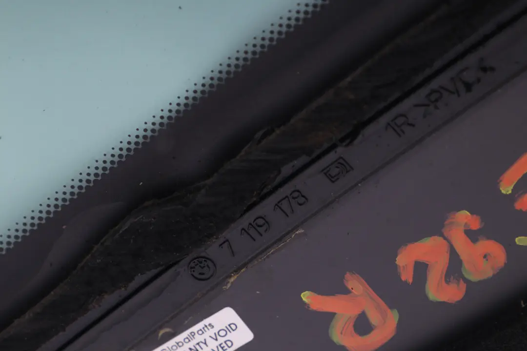 BMW 3 Series E92 LCI Door Side Window Glass Green AS2 Black Trim Rear Right O/S - SKU 7119178-2 - Part number 7119178