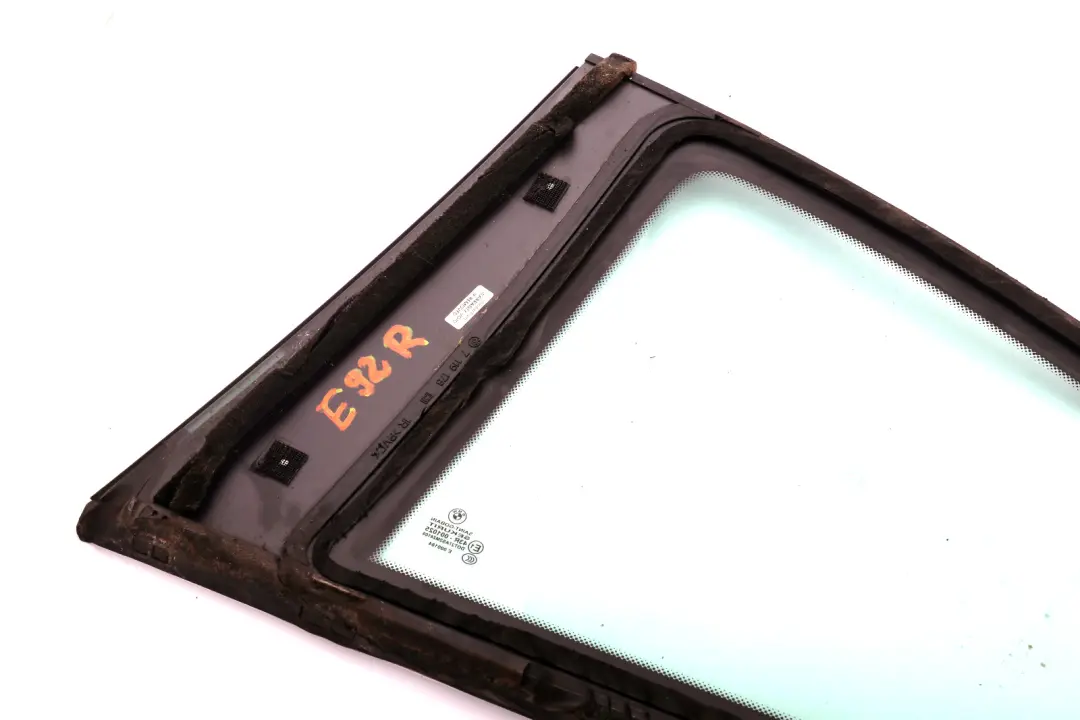 BMW E92 LCI Vidrio Verde AS2 Negro Guarnecido Puerta Trasera Derecha - SKU 7119178-2 - Número de pieza 7119178