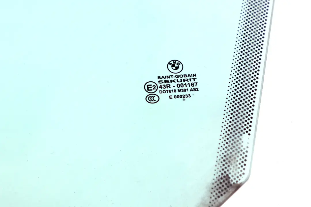 BMW 3 Series E92 E92N Door Window Glass Front Left N/S Green AS2 - SKU 7119199 - Part number 7119199