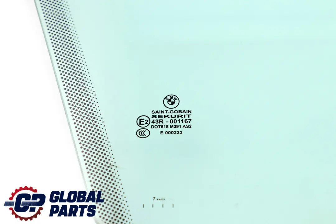 Front Door Window Glass Right O/S Green AS2 to BMW E92 with Part number 7119200 BMW E92 Front Door Window Glass Right O/S Green AS2 - SKU 7119200 - Part number 7119200