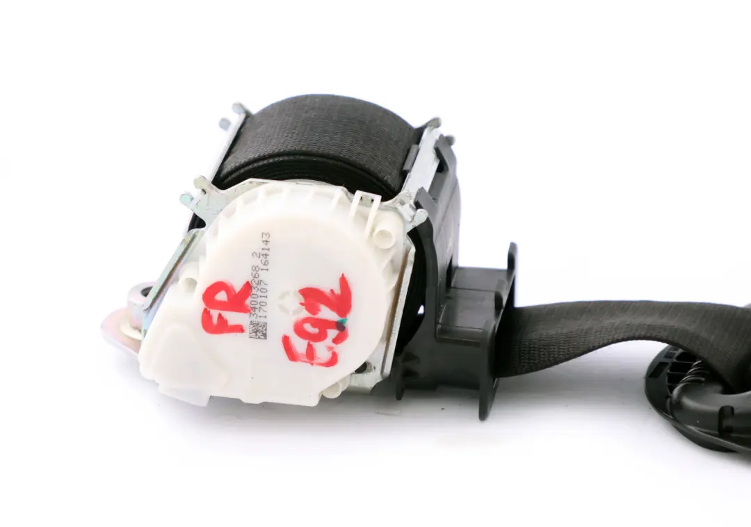 Upper Belt With Force Limiter Front Right O/S to BMW 1 3 Series E81 E92 with Part number 9138246 BMW 1 3 Series E81 E92 Upper Belt With Force Limiter Front Right O/S - SKU 7119390 - Part number 9138246