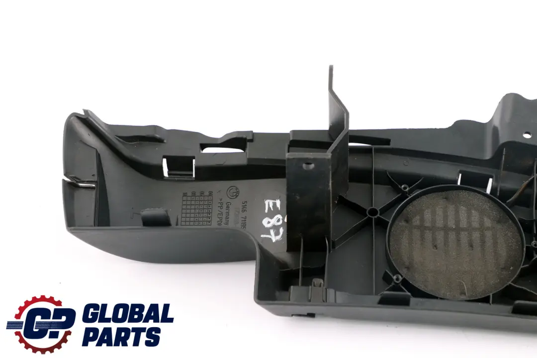 BMW E87 LCI Soporte Ventana Trasera Repisa Izquierda Schwarz 67119501 - SKU 7119501-1 - Número de pieza 51467119501