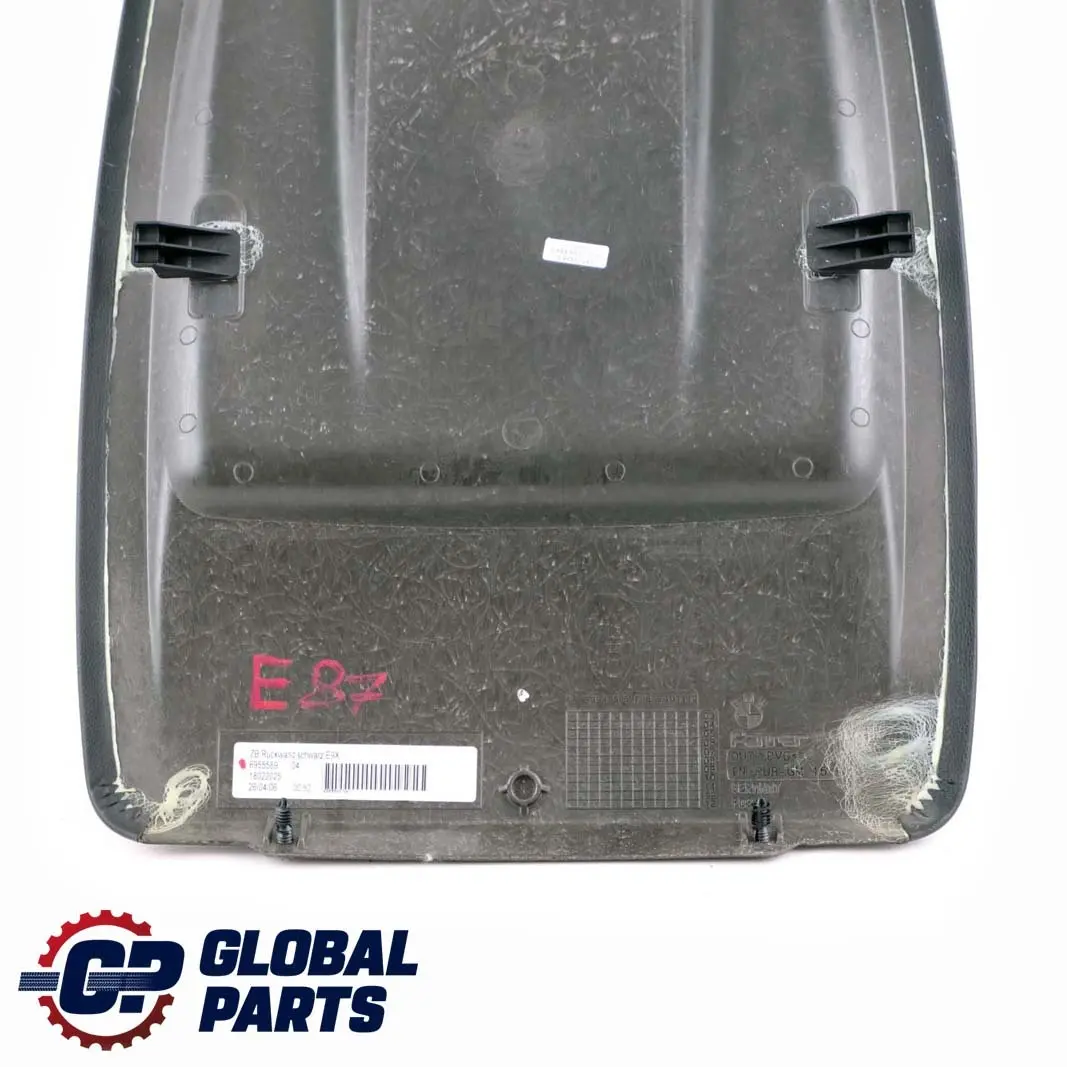 Asiento Delantero Panel Trasero Negro para BMW E81 E82 E87 con número de pieza 7119937 BMW E81 E82 E87 Asiento Delantero Panel Trasero Negro - SKU 7119937 - Número de pieza 7119937