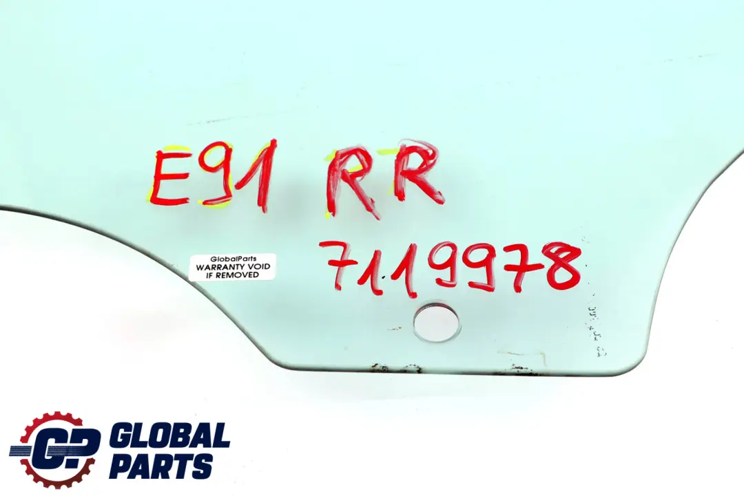 BMW 3 Series E91 E91N LCI Door Window Rear Right O/S AS2 - SKU 7119978 - Part number 7119978