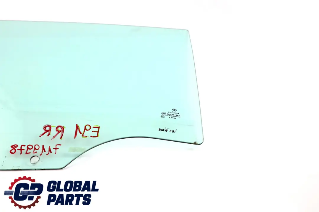 BMW E91 Rear Door Window Glass Glazing Right O/S AS2 - SKU 7119978 - Part number 7119978