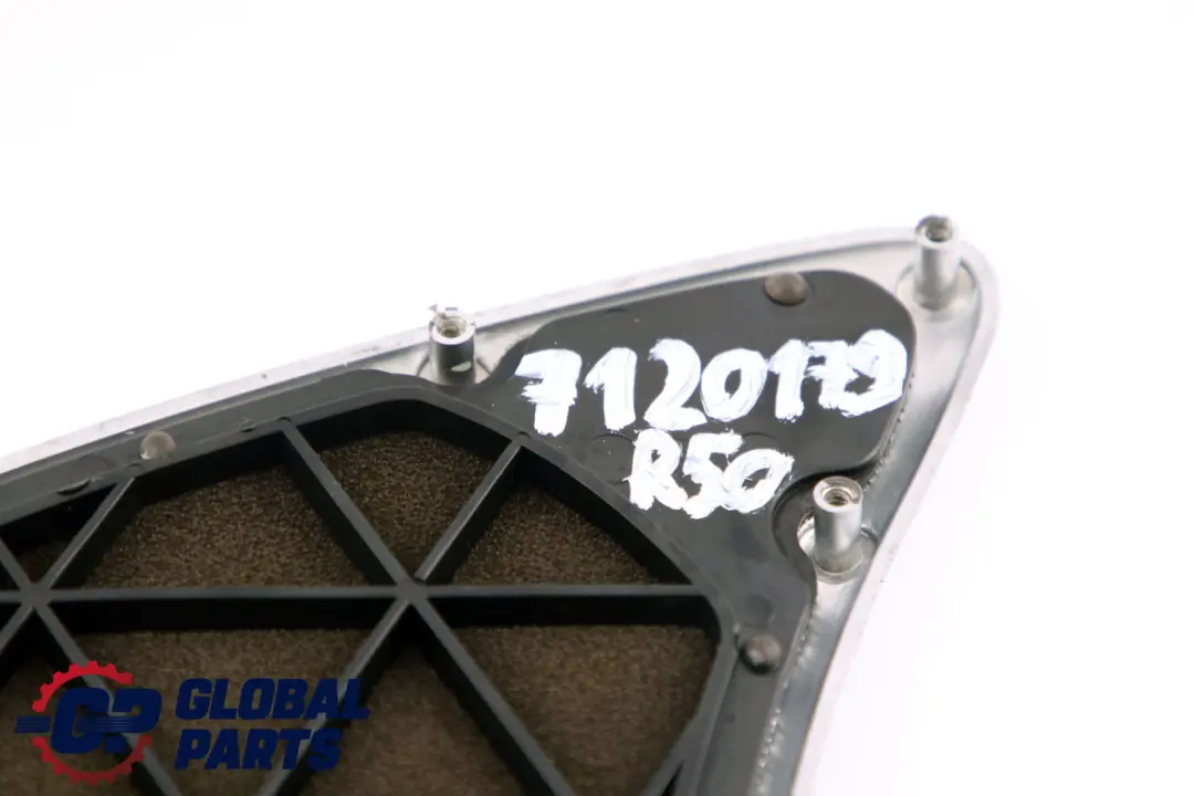 BMW Mini Cooper One R50 R53 Tür Gitter Lautsprecher Links Matt Chrom - SKU 7120179 - Teilenummer 7120179