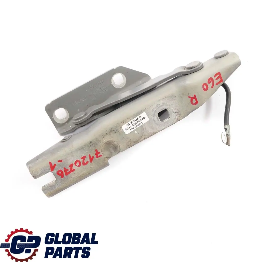 BMW 5 Series E60 E61 Right Engine Hood Hinge O/S Silbergrau 7008728 - SKU 7120278-1 - Part number 41617120276