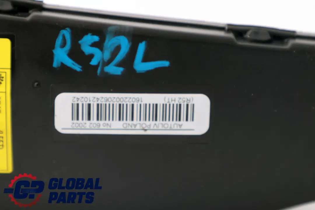 Módulo De Aire Asiento Delantero Izquierdo Lado para Mini Cooper R52 Cabrio con número de pieza 7120499 Mini Cooper R52 Cabrio Módulo De Aire Asiento Delantero Izquierdo Lado - SKU 7120499 - Número de pieza 7120499