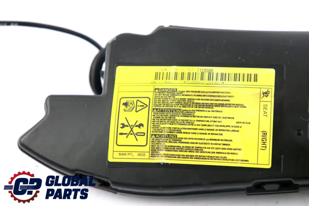 Mini Cooper One R52 Cabrio Airbag Laterale Sedile Anteriore destro - SKU 7120500 - Numero di parte 7120500