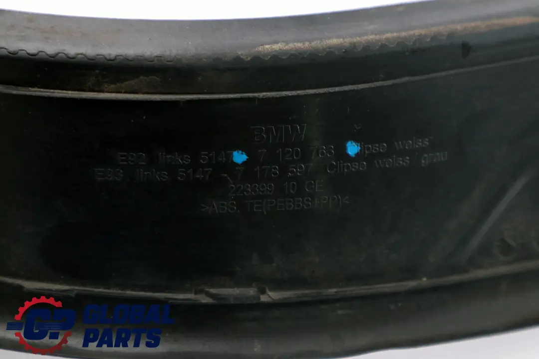 BMW 3 er E92 E93 LCI Blende Einstieg Links Schwarz + Chrome - SKU 7120763 - Teilenummer 7120763
