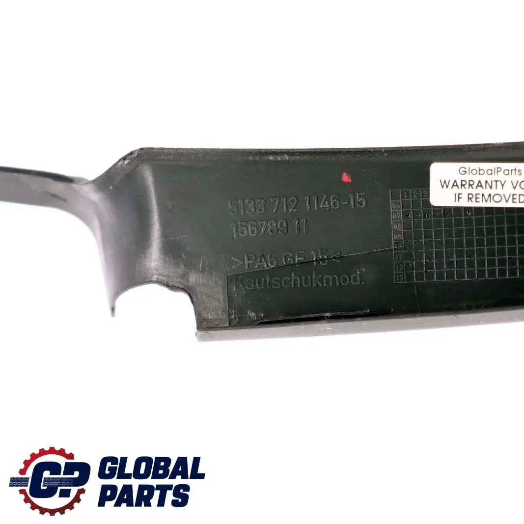 BMW 1 E87 Osłona Ramy Szyby Drzwi Prawy Przód - SKU 7121146 - Numer Części 7121146