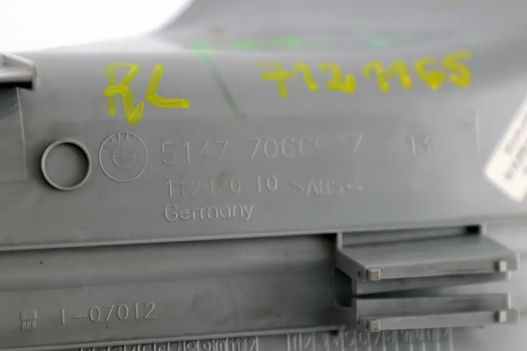 Strip Entrance Rear Left N/S Alaska Grey to BMW E87 LCI Cover with Part number 7066977 BMW E87 LCI Cover Strip Entrance Rear Left N/S Alaska Grey - SKU 7121165 - Part number 7066977