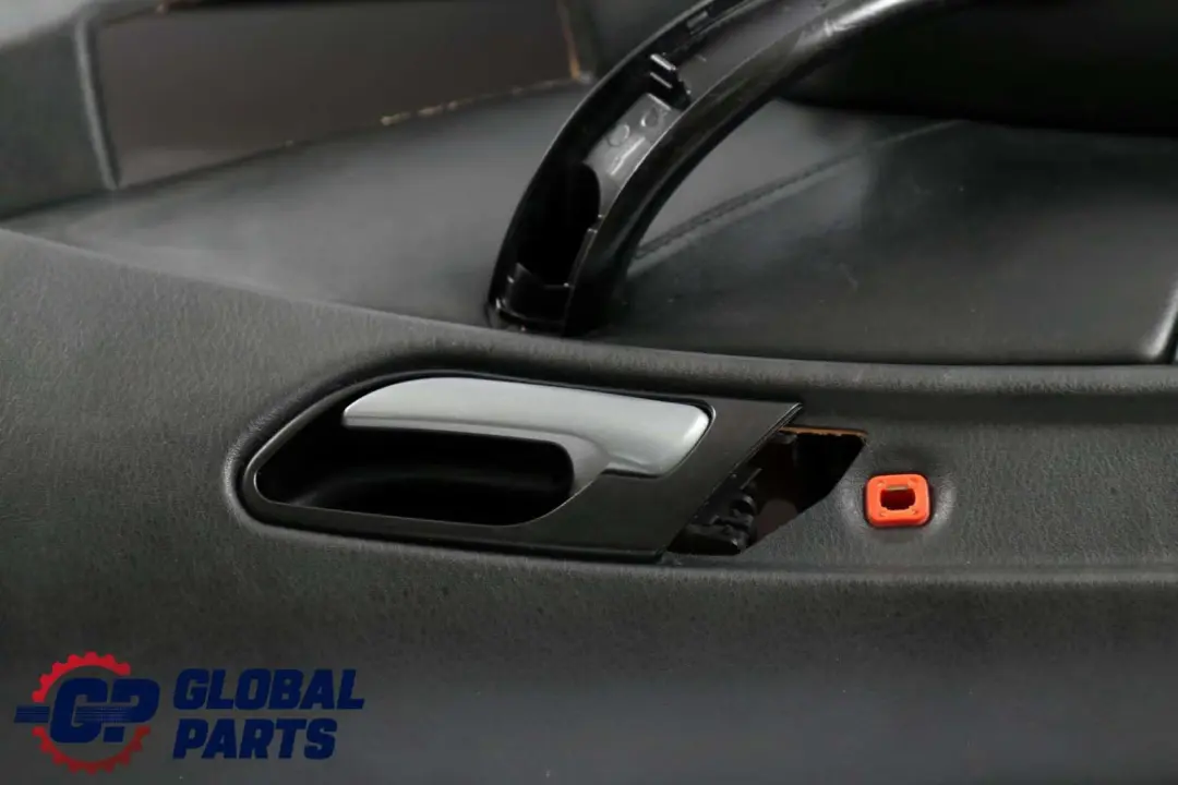 BMW X5 Series E53 Front Left N/S Door Card Leather Trim Panel Walknappa Black - SKU 7121241 - Part number 7121241