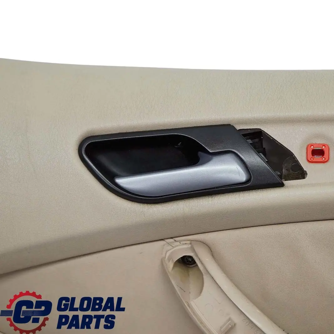 Front Right O/S Door Card Trim Panel Leather Walknappa Beige to BMW X5 Series E53 with Part number 7121244 BMW X5 Series E53 Front Right O/S Door Card Trim Panel Leather Walknappa Beige - SKU 7121244 - Part number 7121244