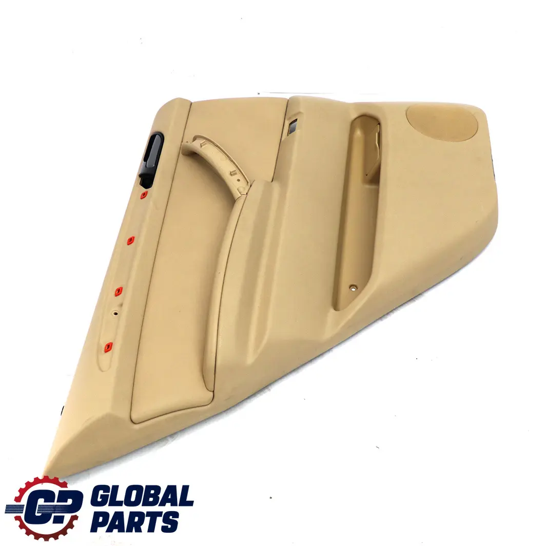 Left N/S Door Card Trim Panel Leather Walknappa Beige to BMW X5 E53 Rear with Part number 7121267 BMW X5 E53 Rear Left N/S Door Card Trim Panel Leather Walknappa Beige - SKU 7121267 - Part number 7121267