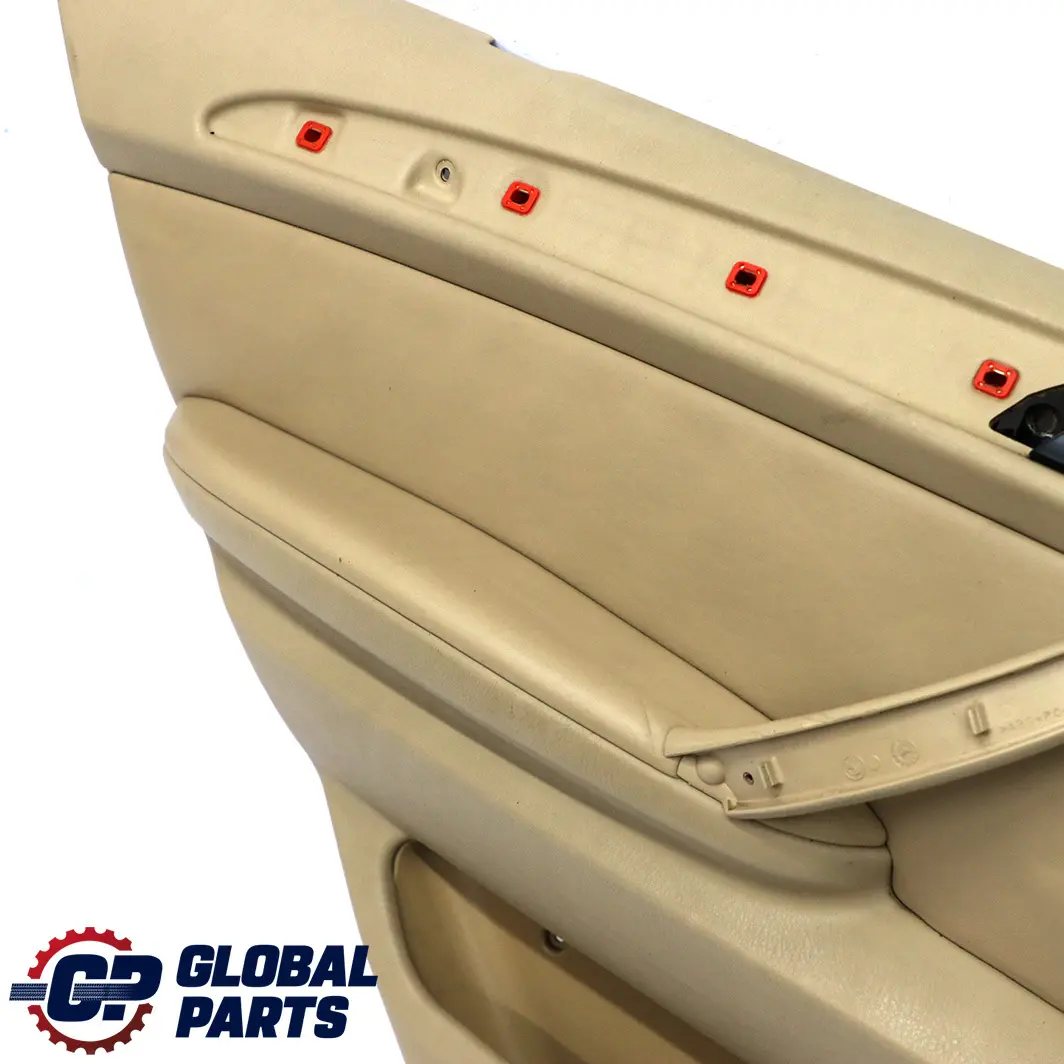 BMW X5 E53 Rear Left N/S Door Card Trim Panel Leather Walknappa Beige - SKU 7121267 - Part number 7121267