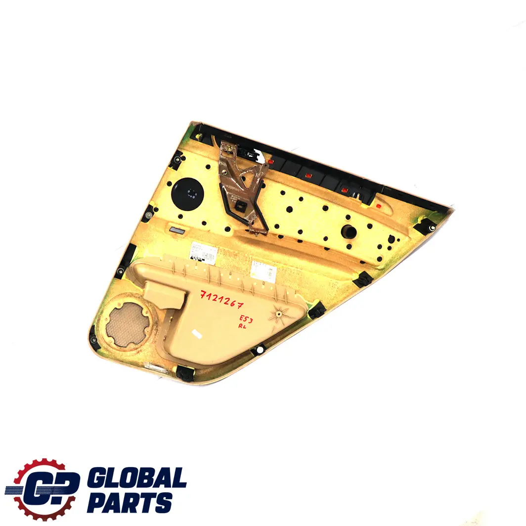 BMW X5 E53 Rear Left N/S Door Card Trim Panel Leather Walknappa Beige - SKU 7121267 - Part number 7121267