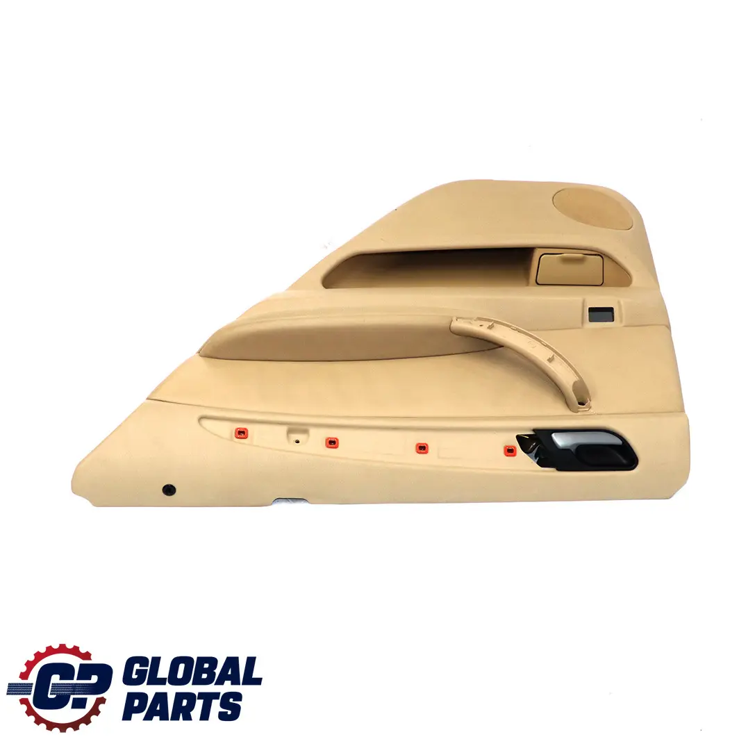 Right O/S Door Card Trim Panel Leather Walknappa Beige to BMW X5 E53 Rear with Part number 7121268 BMW X5 E53 Rear Right O/S Door Card Trim Panel Leather Walknappa Beige - SKU 7121268 - Part number 7121268