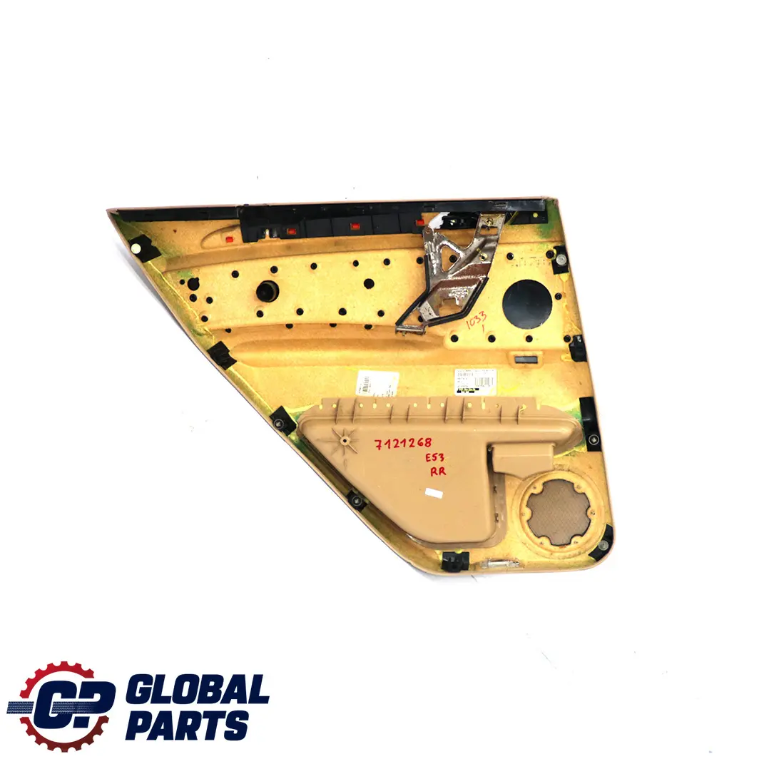 Türverkleidung Hinten Rechts Walknappa Hellbeige Beige für BMW X5 E53 mit Teilenummer 7121268 BMW X5 E53 Türverkleidung Hinten Rechts Walknappa Hellbeige Beige - SKU 7121268 - Teilenummer 7121268