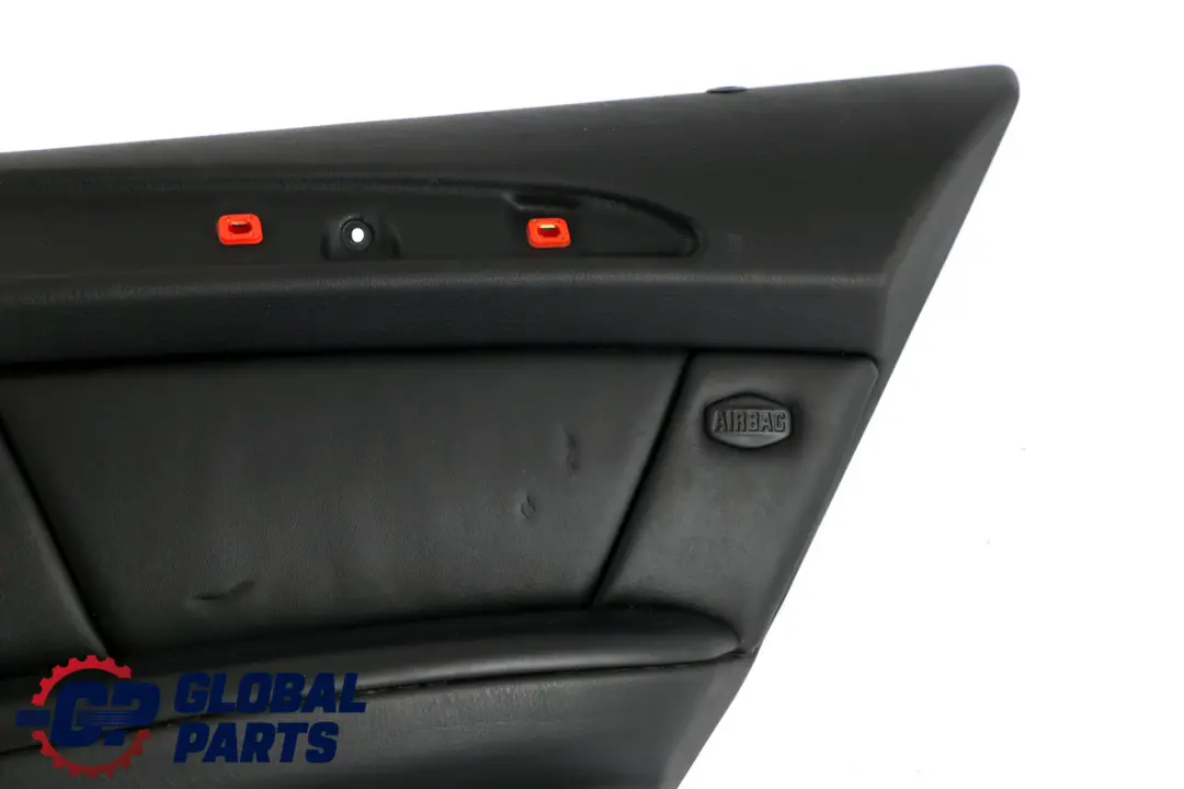 BMW X5 E53 Rear Right O/S Door Card Trim Panel Leather Walknappa Black - SKU 7121306 - Part number 7121306