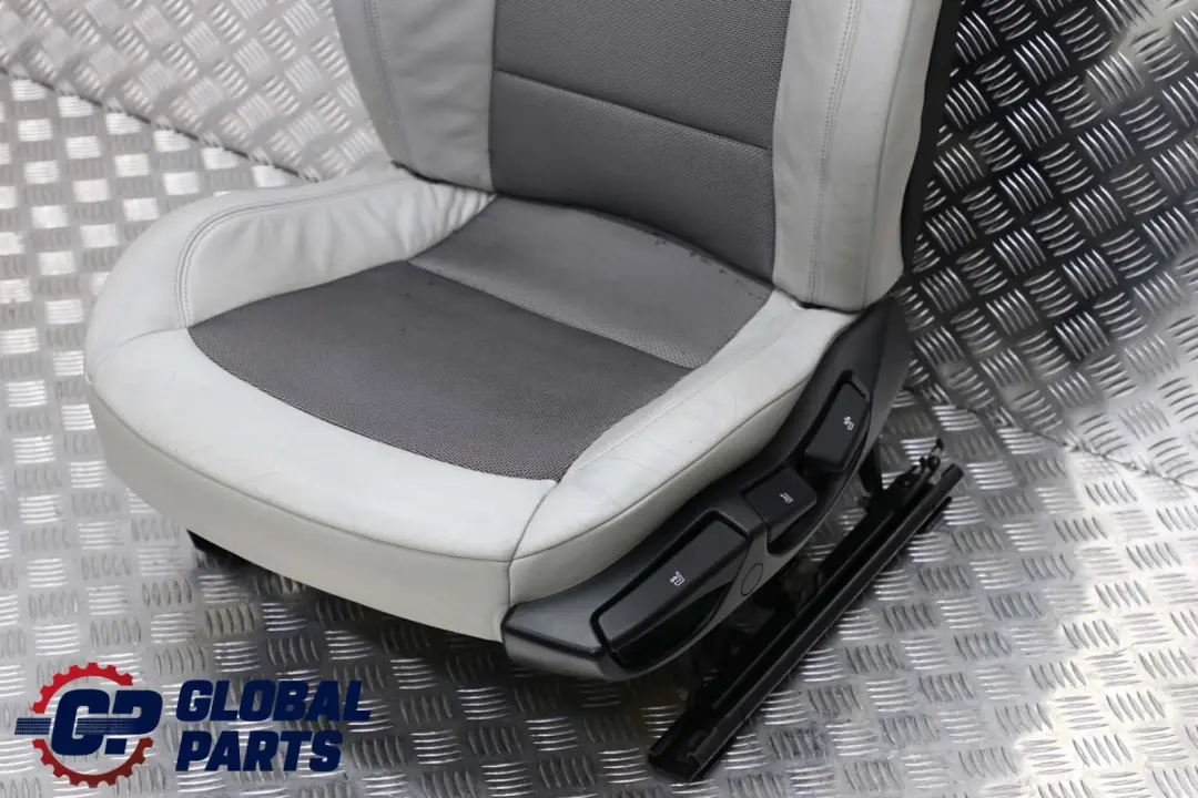Front Left N/S Cloth / Leather Active Sports / Perl Grey Seat to BMW Z4 E85 Cabrio with Part number 7121697 BMW Z4 E85 Cabrio Front Left N/S Cloth / Leather Active Sports / Perl Grey Seat - SKU 7121697 - Part number 7121697