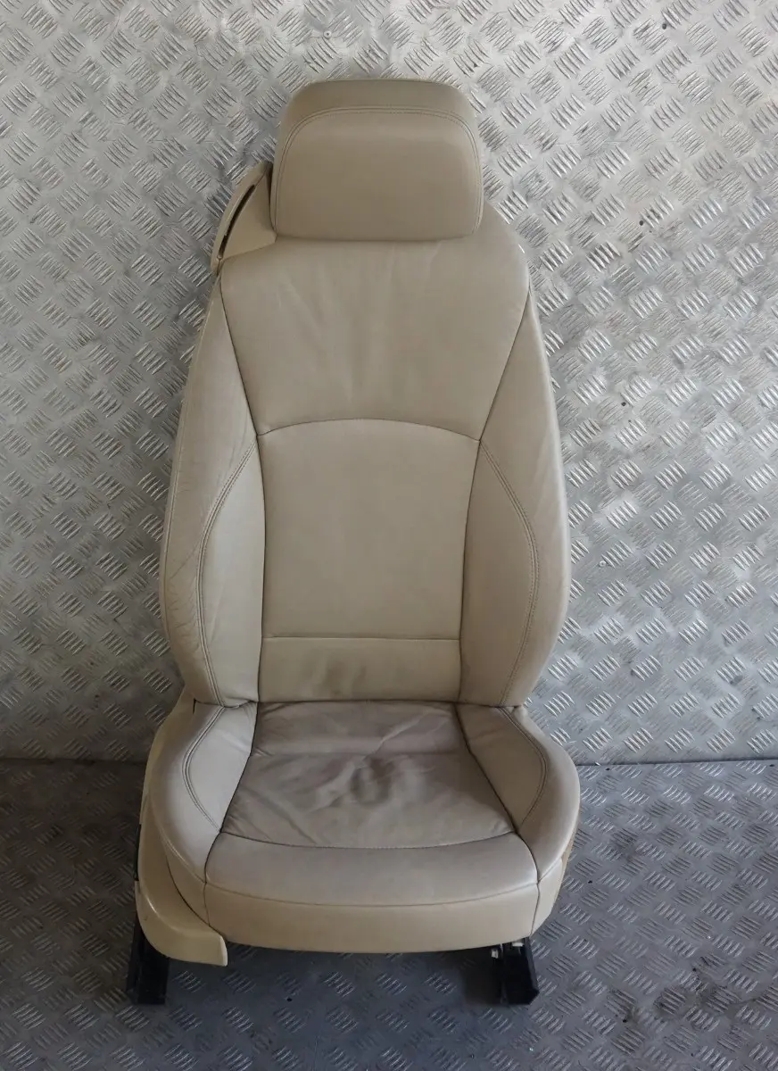 Heated Front Right O/S Beige Leather Driver Side Seat Memory to BMW Z4 Series E85 with Part number 7121712 BMW Z4 Series E85 Heated Front Right O/S Beige Leather Driver Side Seat Memory - SKU rhd-7121712 - Part number 7121712