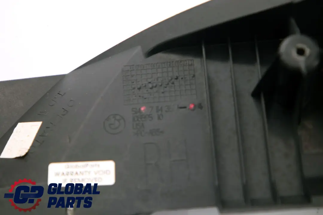 BMW X5 Series E53 Lateral Trunk Floor Vent Louvre Right O/S Black 7114358 - SKU 7122030 - Part number 7122030