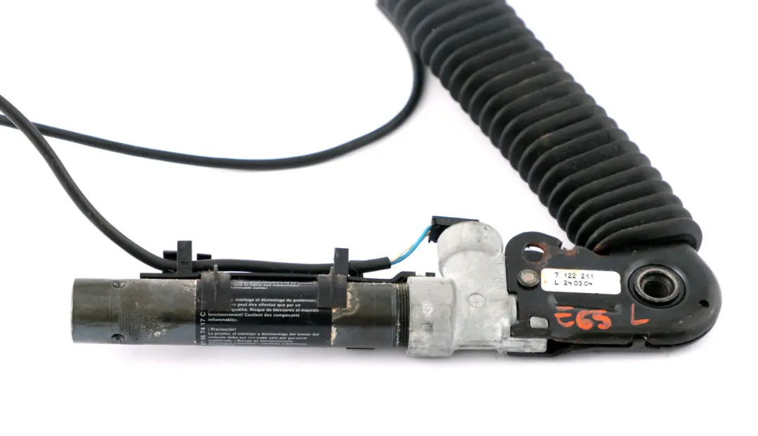 BMW E65 E66 Sedile Anteriore Sinistro Fibbia Tenditore Cintura Inferiore N/S - SKU 7122211 - Numero di parte 7122211